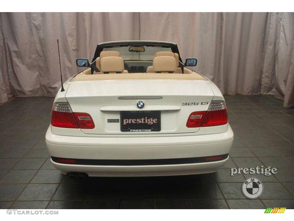 2006 3 Series 325i Convertible - Alpine White / Beige photo #2