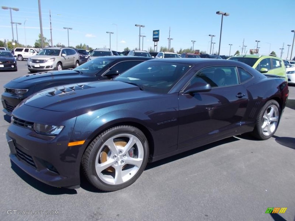 2014 Camaro SS Coupe - Blue Ray Metallic / Black photo #4