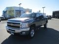 2011 Blue Granite Metallic Chevrolet Silverado 2500HD LTZ Crew Cab 4x4  photo #2