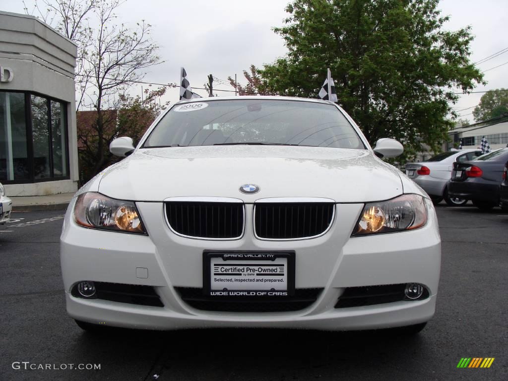 2006 3 Series 325i Sedan - Alpine White / Beige photo #2