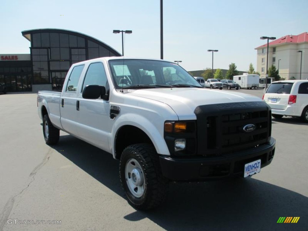 2008 F250 Super Duty XL Crew Cab 4x4 - Silver Metallic / Medium Stone photo #1