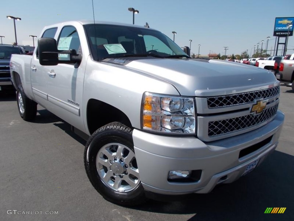 2014 Silverado 2500HD LT Crew Cab 4x4 - Silver Ice Metallic / Ebony photo #1