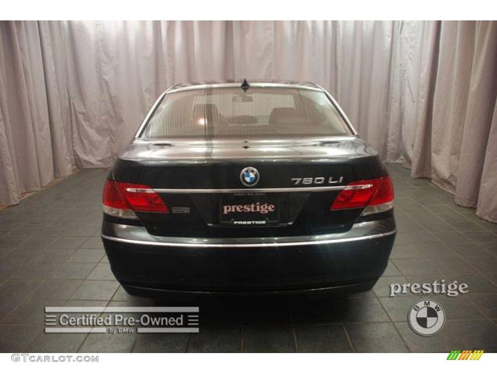 2007 7 Series 760Li Sedan - Black Sapphire Metallic / Black photo #2