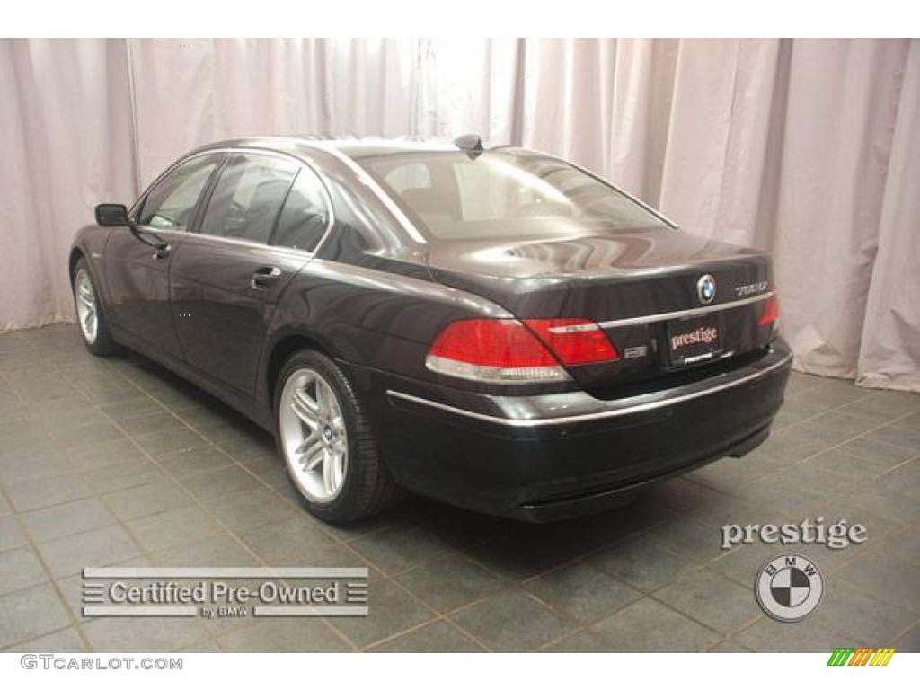 2007 7 Series 760Li Sedan - Black Sapphire Metallic / Black photo #3