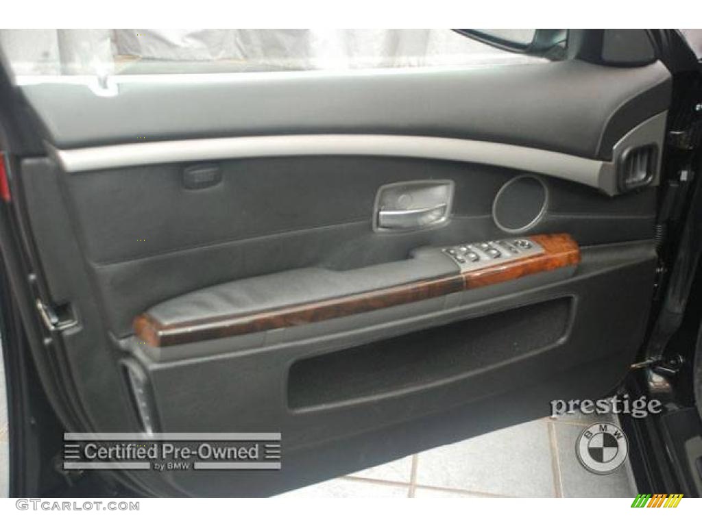 2007 7 Series 760Li Sedan - Black Sapphire Metallic / Black photo #9
