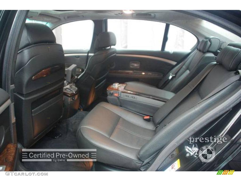 2007 7 Series 760Li Sedan - Black Sapphire Metallic / Black photo #12