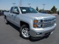 2014 Silver Ice Metallic Chevrolet Silverado 1500 LT Double Cab 4x4  photo #1