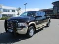 2012 Black Dodge Ram 3500 HD Laramie Longhorn Mega Cab 4x4  photo #2