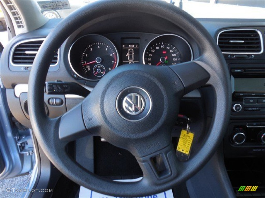 2011 Golf 4 Door - Shark Blue Metallic / Titan Black photo #21