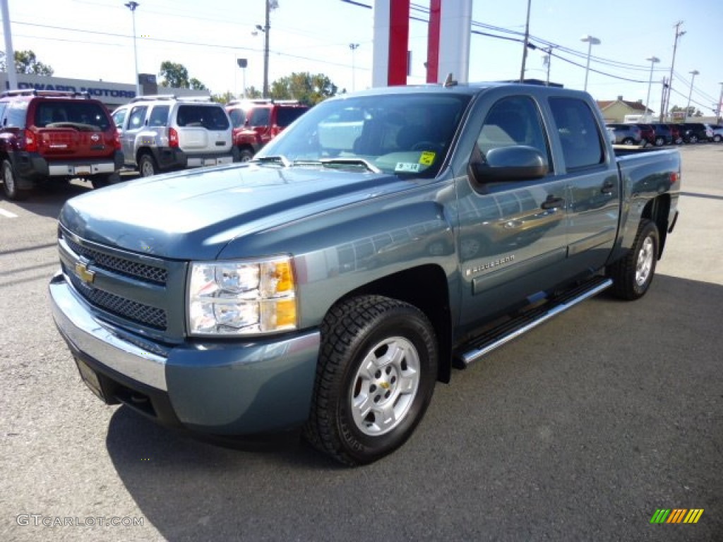 2008 Silverado 1500 Z71 Crew Cab 4x4 - Blue Granite Metallic / Ebony photo #3