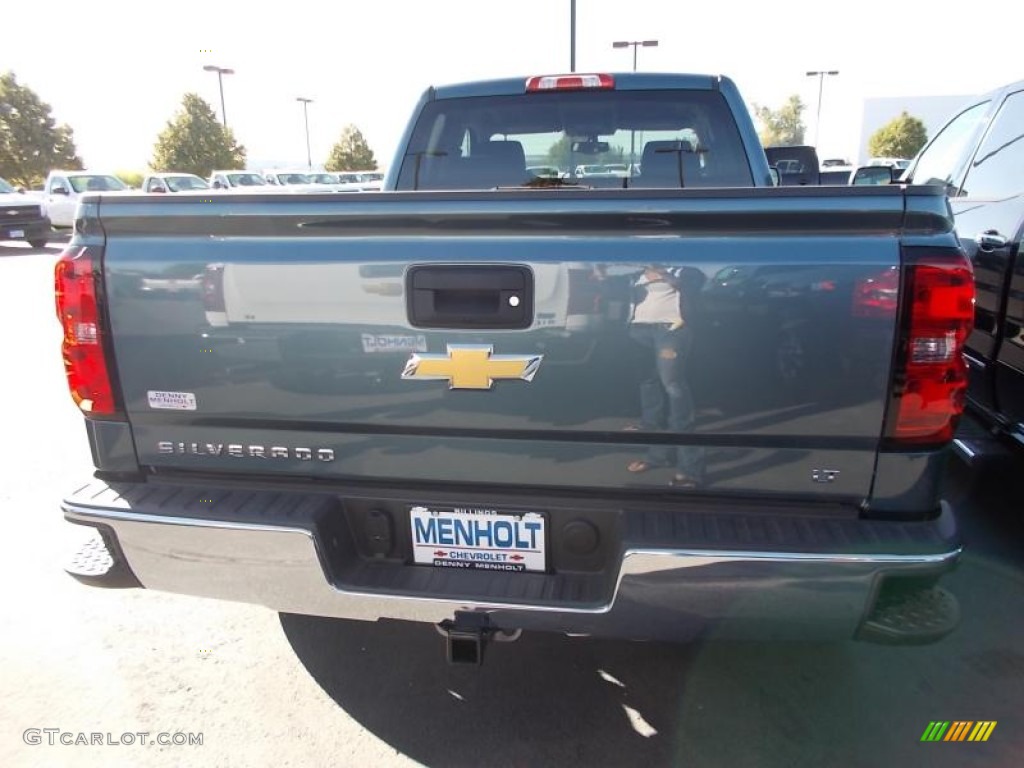 2014 Silverado 1500 LT Double Cab 4x4 - Blue Granite Metallic / Jet Black photo #2