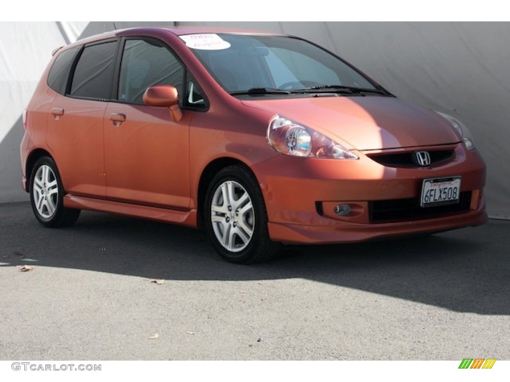 2008 Fit Sport - Blaze Orange Metallic / Black/Grey photo #1