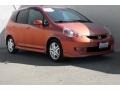 2008 Blaze Orange Metallic Honda Fit Sport #86615561