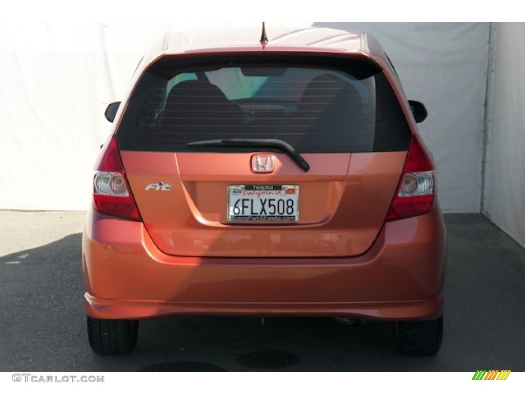 2008 Fit Sport - Blaze Orange Metallic / Black/Grey photo #10