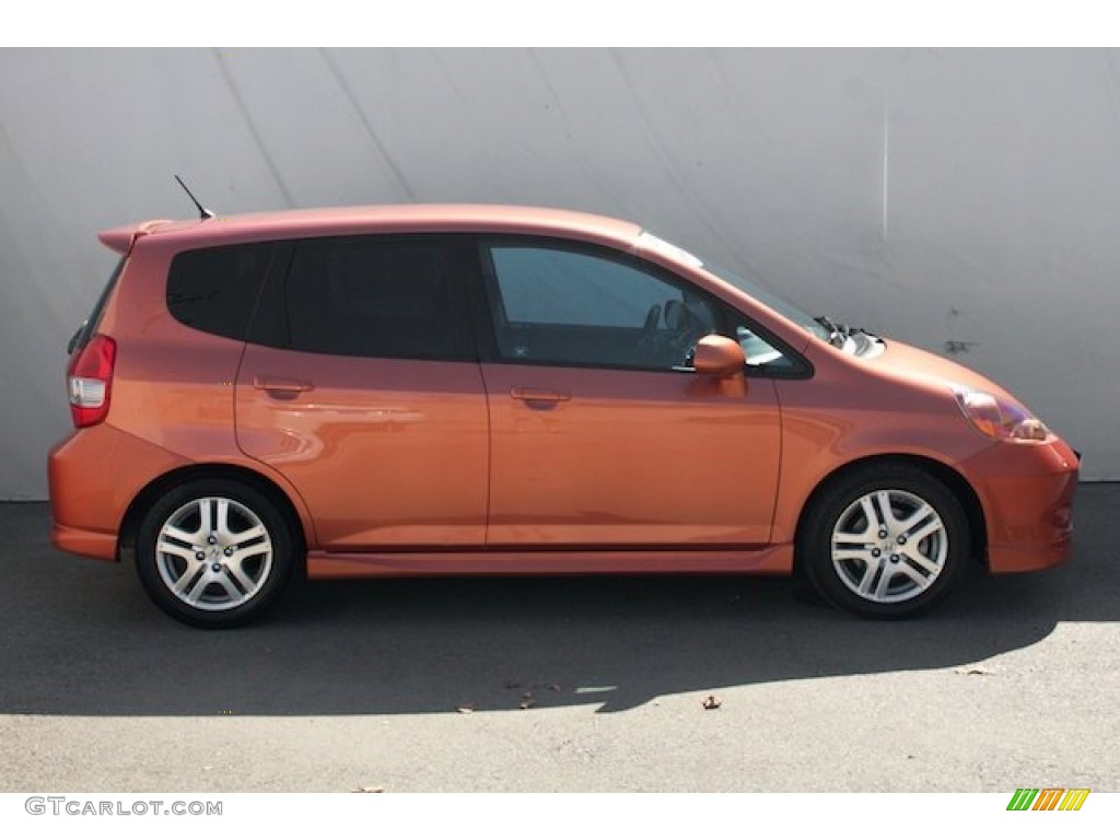 2008 Fit Sport - Blaze Orange Metallic / Black/Grey photo #11