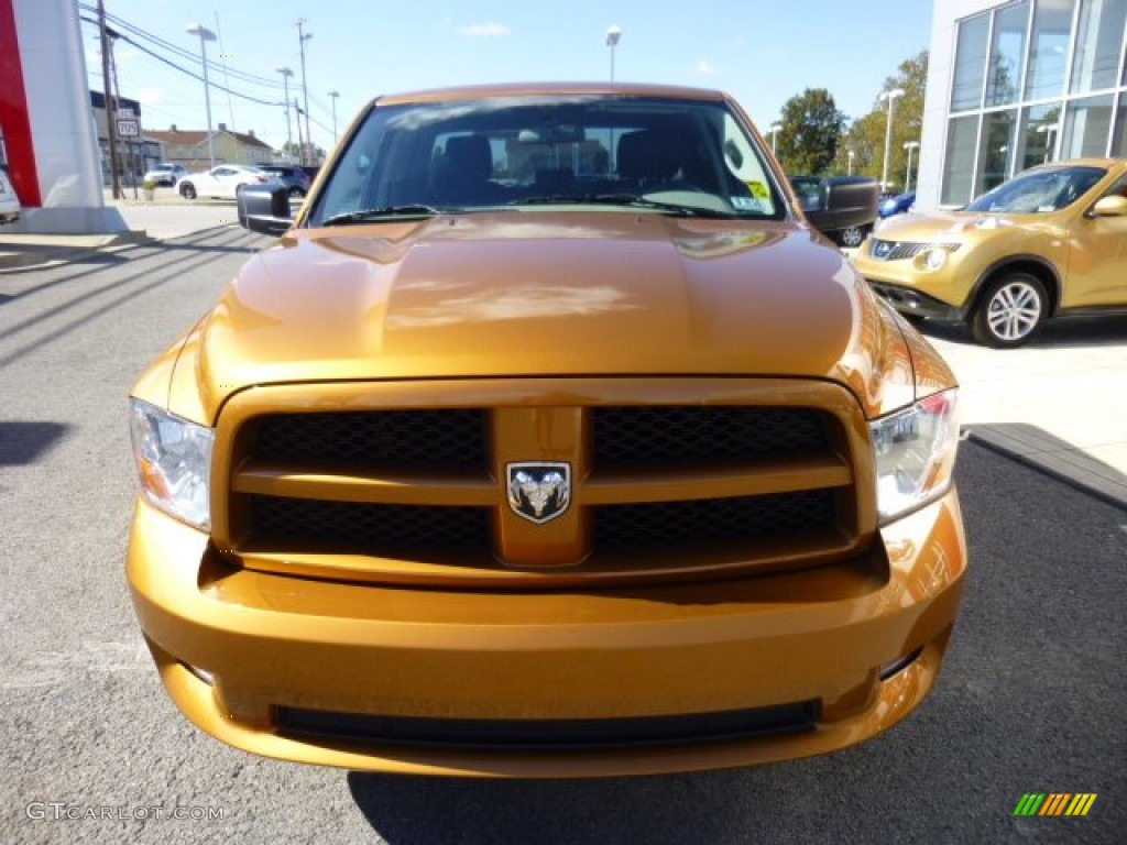 2012 Ram 1500 ST Quad Cab 4x4 - Tequila Sunrise Pearl / Dark Slate Gray/Medium Graystone photo #2