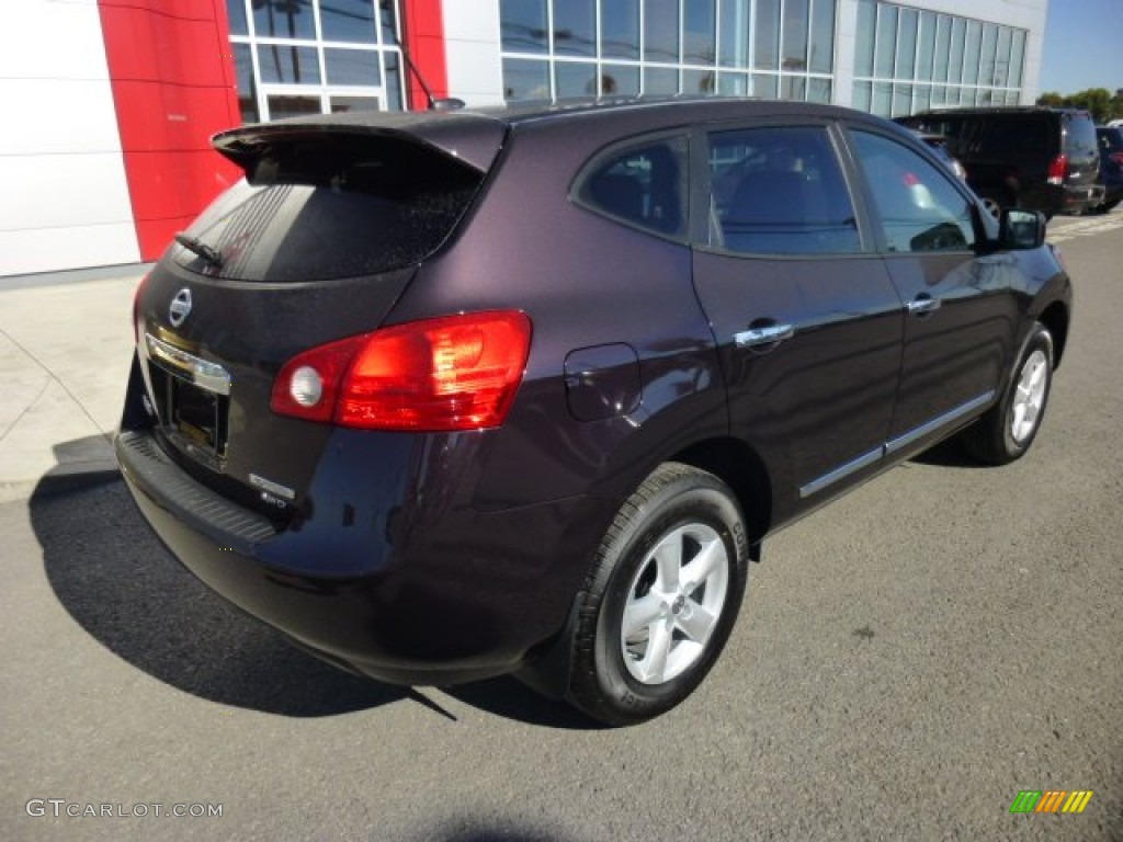 2013 Rogue S AWD - Black Amethyst / Black photo #7