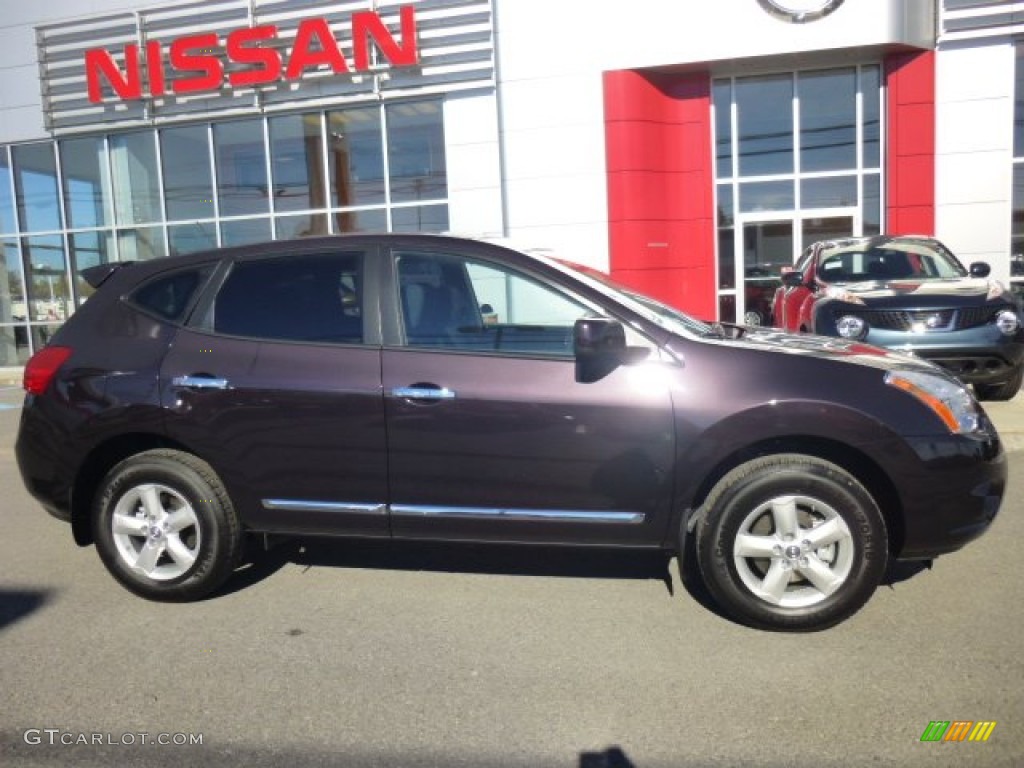 2013 Rogue S AWD - Black Amethyst / Black photo #8