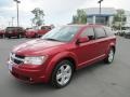 2010 Inferno Red Crystal Pearl Coat Dodge Journey SXT AWD  photo #2