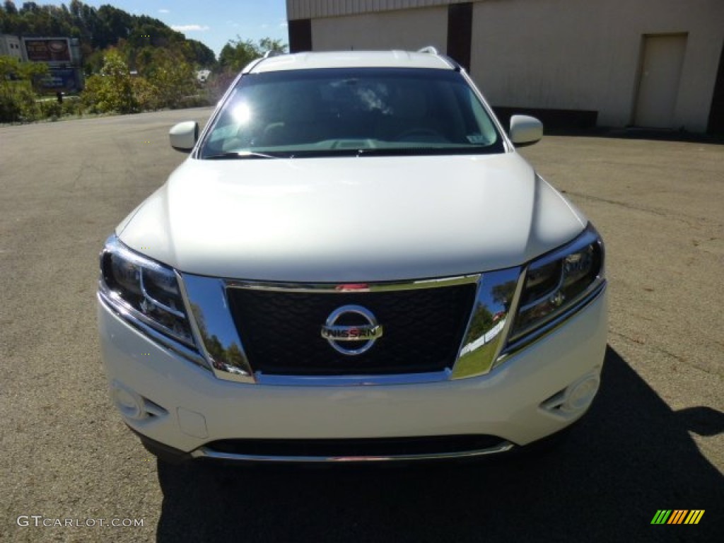 2014 Pathfinder SV AWD - Moonlight White / Almond photo #2