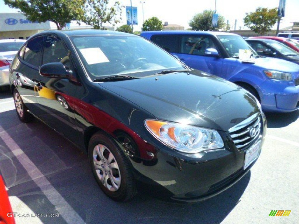 2010 Elantra GLS - Ebony Black / Gray photo #3