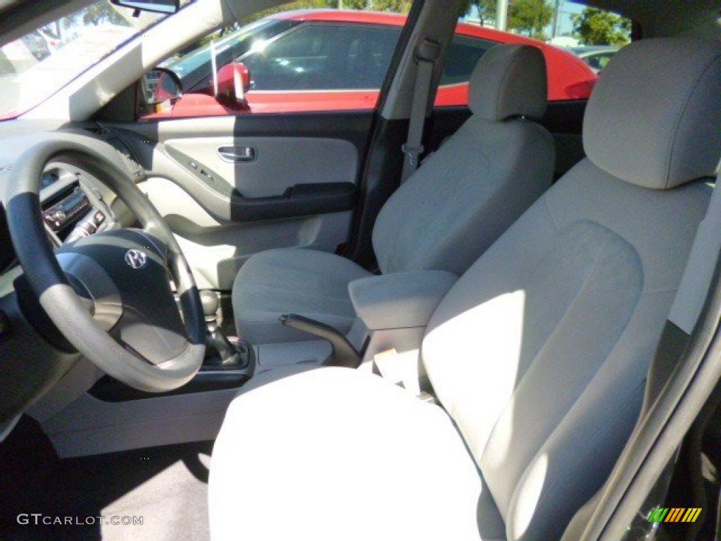 2010 Elantra GLS - Ebony Black / Gray photo #6