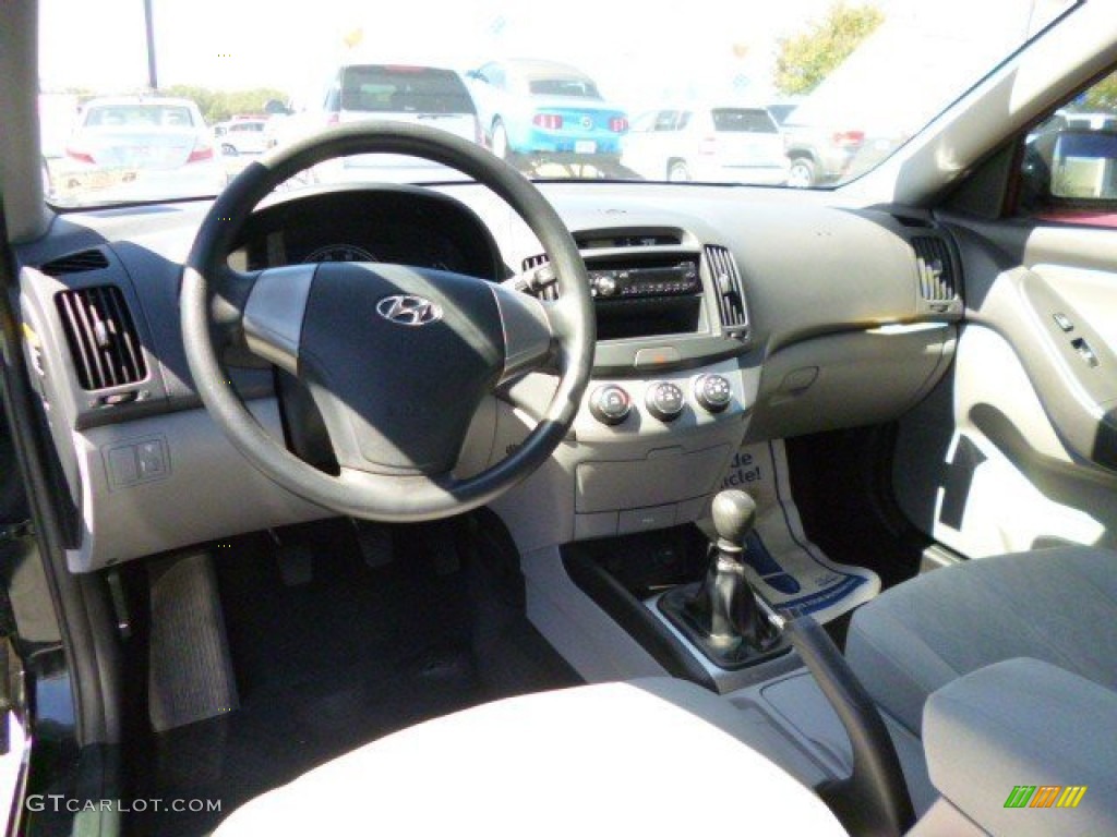 2010 Elantra GLS - Ebony Black / Gray photo #7