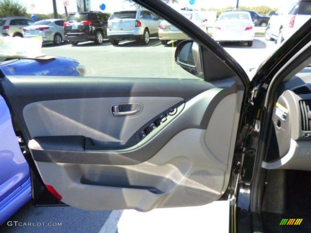 2010 Elantra GLS - Ebony Black / Gray photo #8