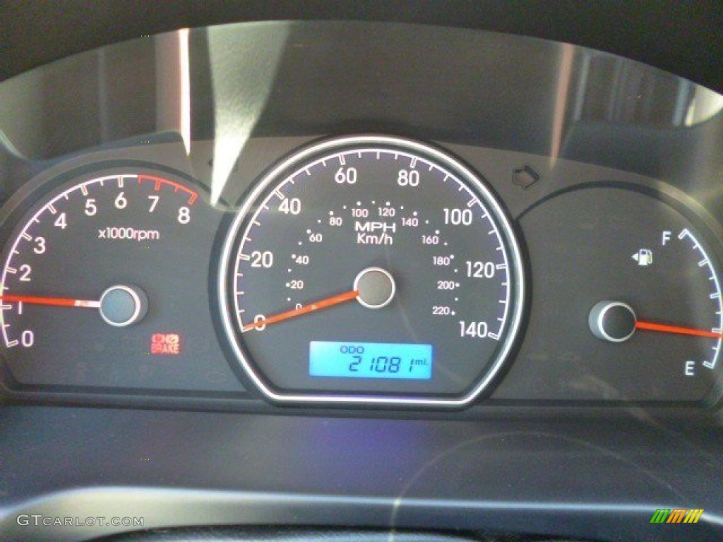 2010 Elantra GLS - Ebony Black / Gray photo #17
