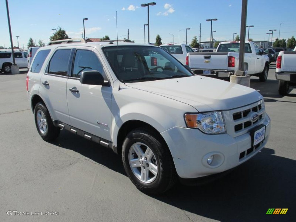 2010 Escape Hybrid 4WD - White Suede / Stone photo #1