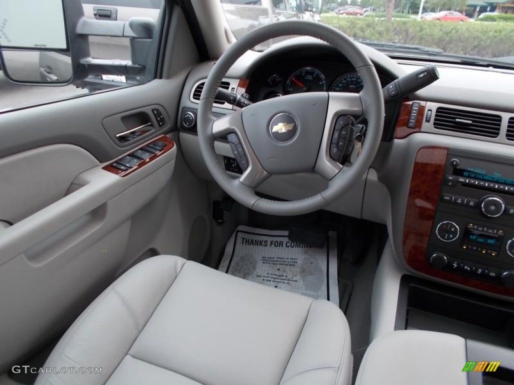 2014 Silverado 3500HD LTZ Crew Cab 4x4 - Graystone Metallic / Light Titanium/Dark Titanium photo #11