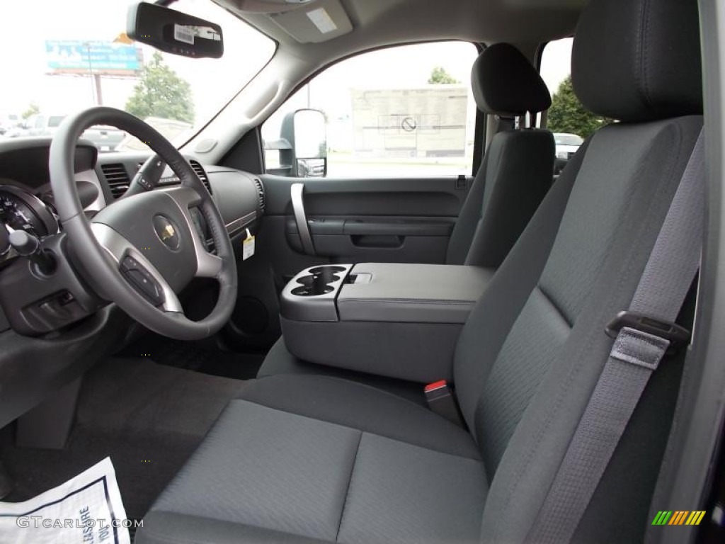 Ebony Interior 2014 Chevrolet Silverado 2500HD LT Crew Cab 4x4 Photo #86655604