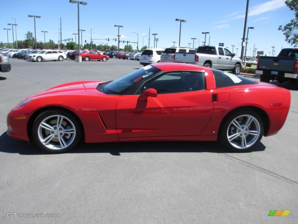 2009 Corvette Coupe - Victory Red / Ebony photo #3