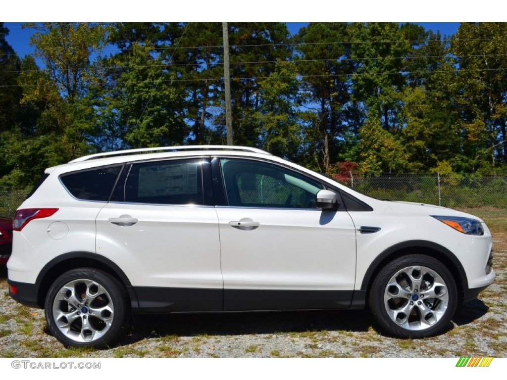 2014 Escape Titanium 2.0L EcoBoost - White Platinum / Medium Light Stone photo #2