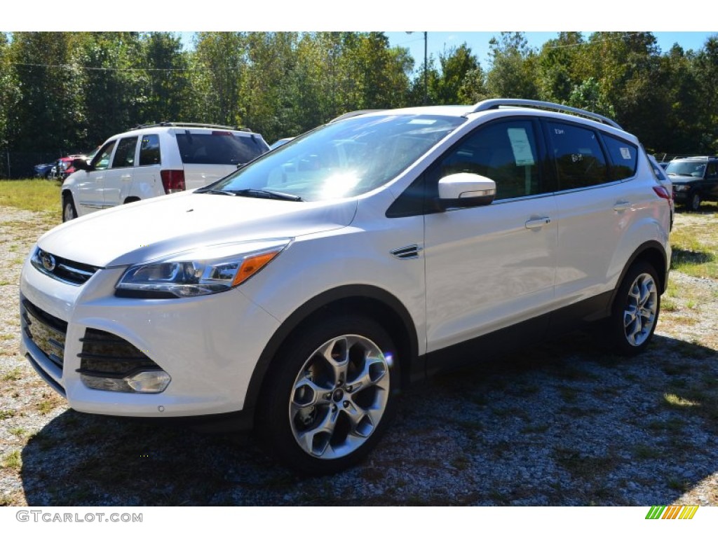 2014 Escape Titanium 2.0L EcoBoost - White Platinum / Medium Light Stone photo #3