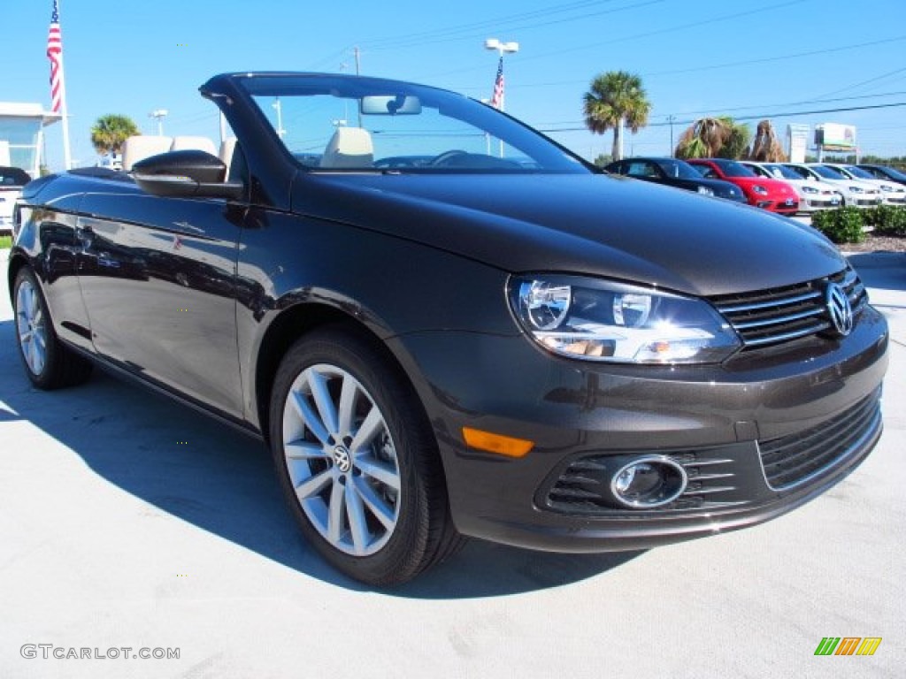 Black Oak Brown Metallic 2014 Volkswagen Eos Komfort Exterior Photo #86657590