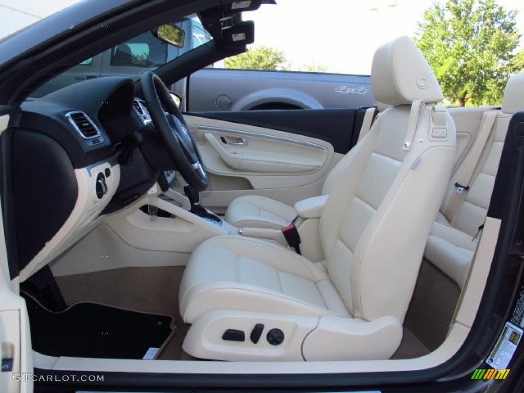 Cornsilk Beige Interior 2014 Volkswagen Eos Komfort Photo #86657683