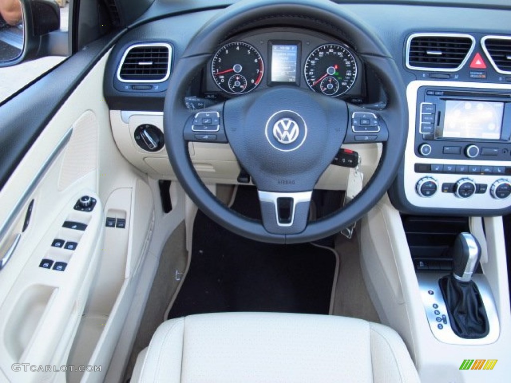 2014 Volkswagen Eos Komfort Cornsilk Beige Dashboard Photo #86657722