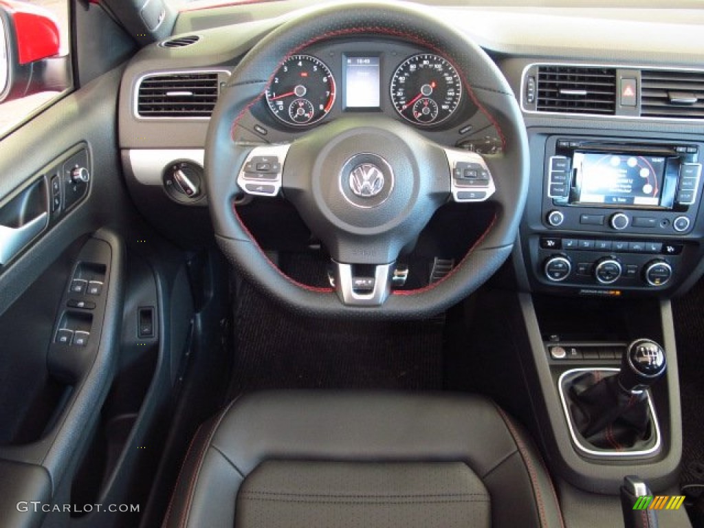 2014 Volkswagen Jetta GLI Autobahn Titan Black Dashboard Photo #86658166