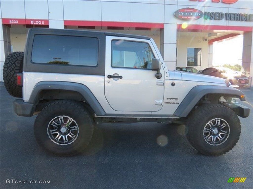 2011 Wrangler Sport S 4x4 - Bright Silver Metallic / Black photo #8