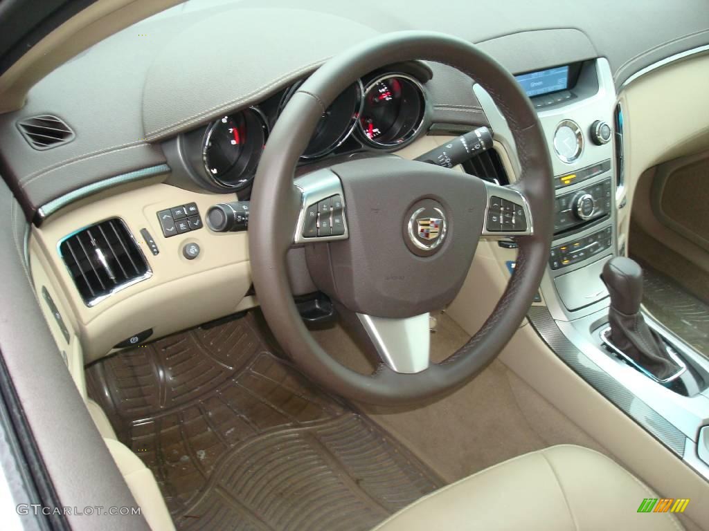 2009 CTS 4 AWD Sedan - Black Cherry / Cashmere/Cocoa photo #10