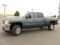 2014 Blue Granite Metallic Chevrolet Silverado 3500HD LTZ Crew Cab 4x4  photo #6