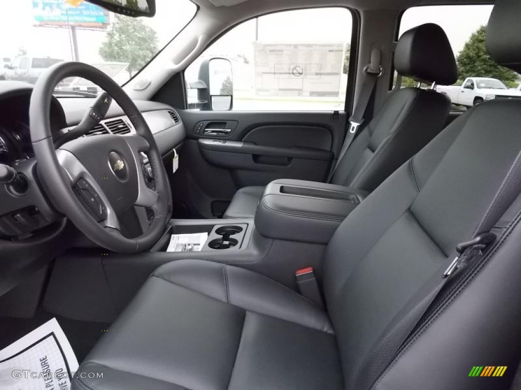2014 Silverado 3500HD LTZ Crew Cab 4x4 - Blue Granite Metallic / Ebony photo #13
