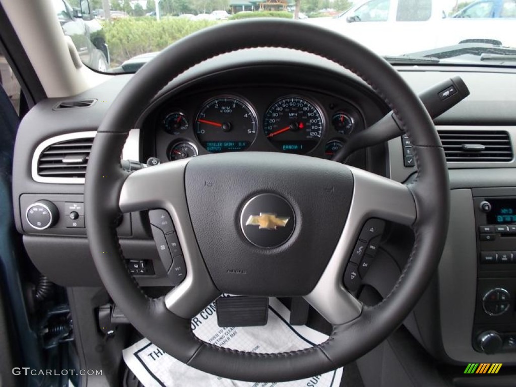 2014 Silverado 3500HD LTZ Crew Cab 4x4 - Blue Granite Metallic / Ebony photo #17