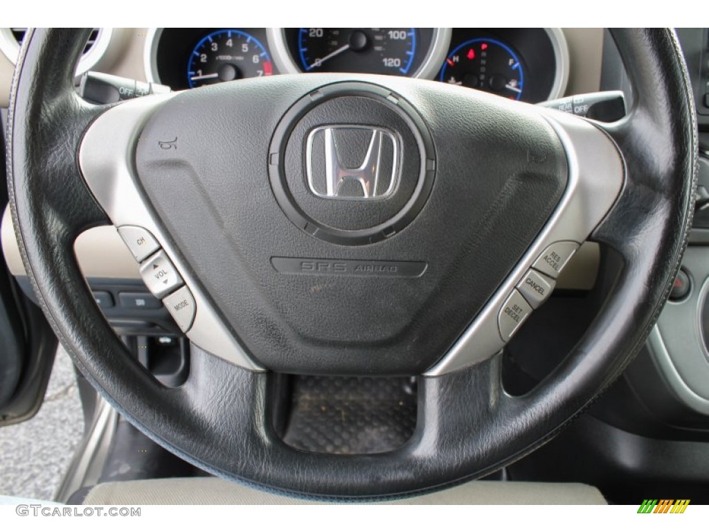 2008 Honda Element EX AWD Gray/Black Steering Wheel Photo #86662306