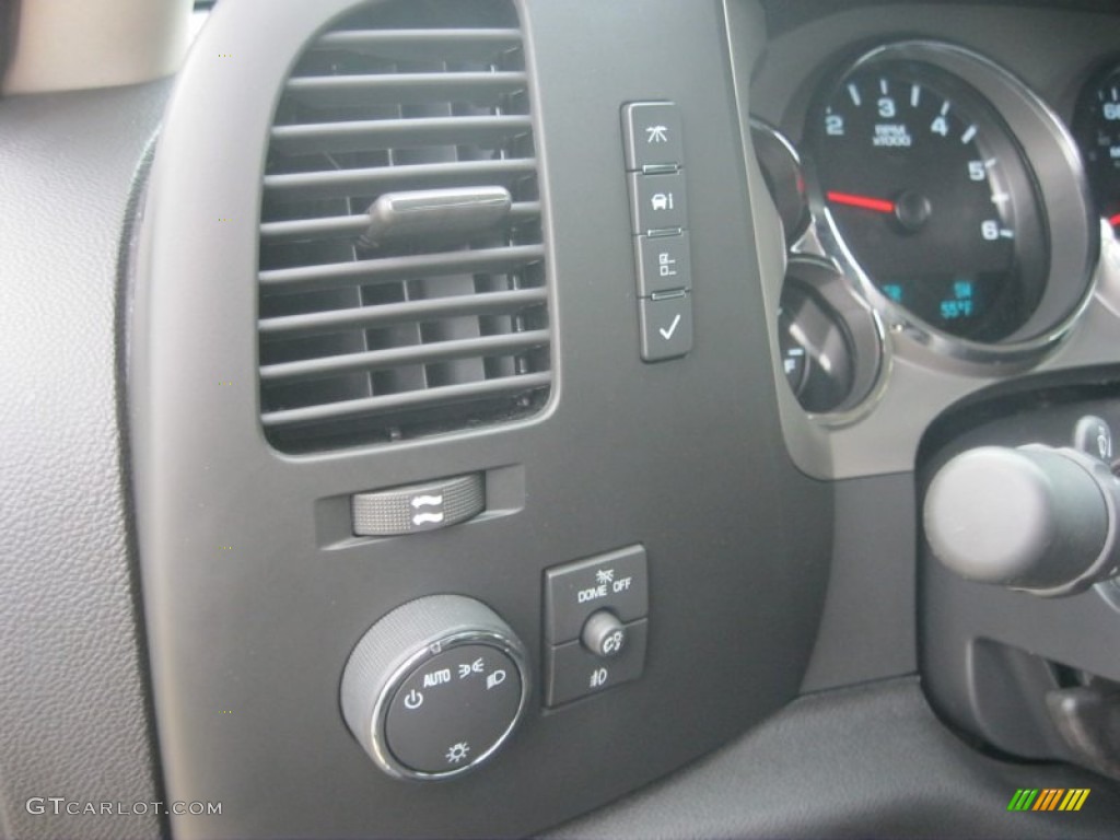 2011 Sierra 1500 SLE Extended Cab 4x4 - Stealth Gray Metallic / Ebony photo #19