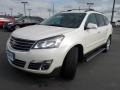 White Diamond Tricoat - Traverse LTZ AWD Photo No. 7