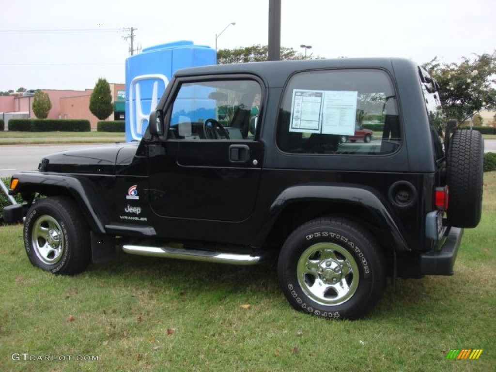Black Clearcoat 2003 Jeep Wrangler X 4x4 Freedom Edition Exterior Photo #86664433