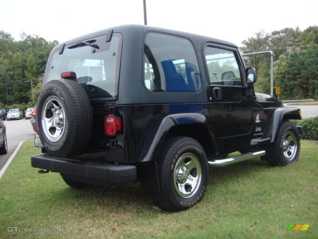 Black Clearcoat 2003 Jeep Wrangler X 4x4 Freedom Edition Exterior Photo #86664451