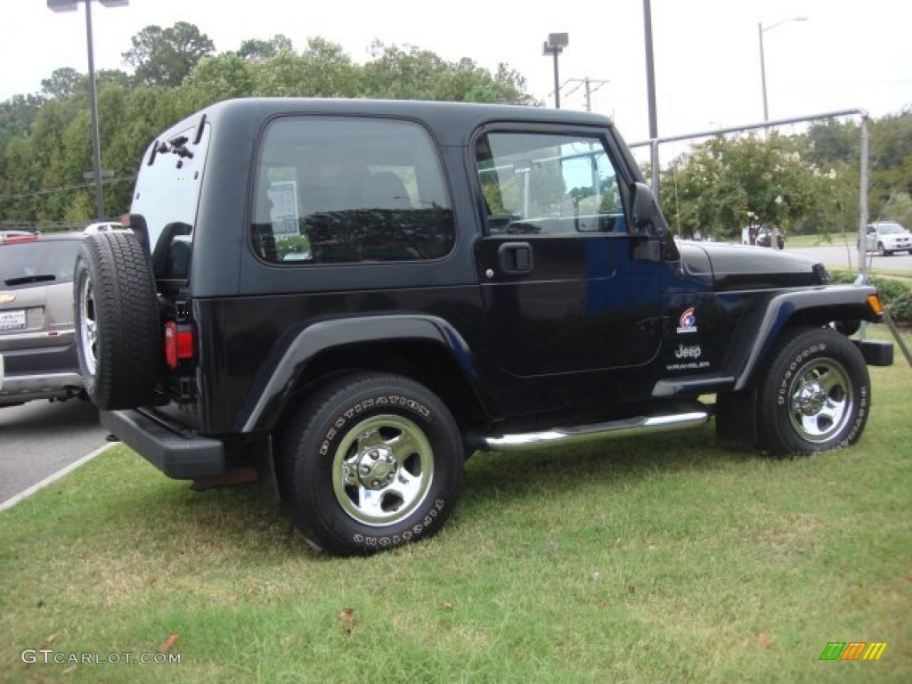 Black Clearcoat 2003 Jeep Wrangler X 4x4 Freedom Edition Exterior Photo #86664465